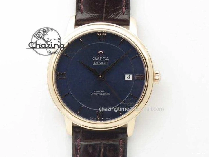 0427 Planet Ocean 45mm GMT DLC RG JHF Best Edition Black Dial On Leather Strap A Soft 8193